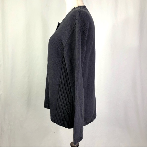 Cabela’s navy cotton sweater 3/4 Henley button front M - Picture 5 of 9